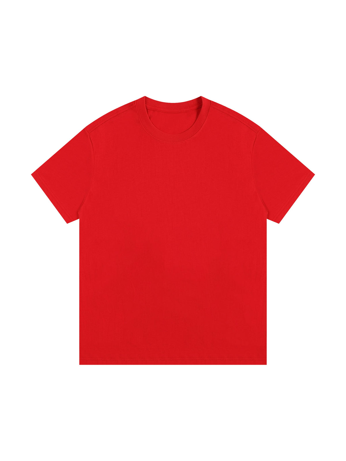 Red Unisex Essential Cotton T-Shirt front view
