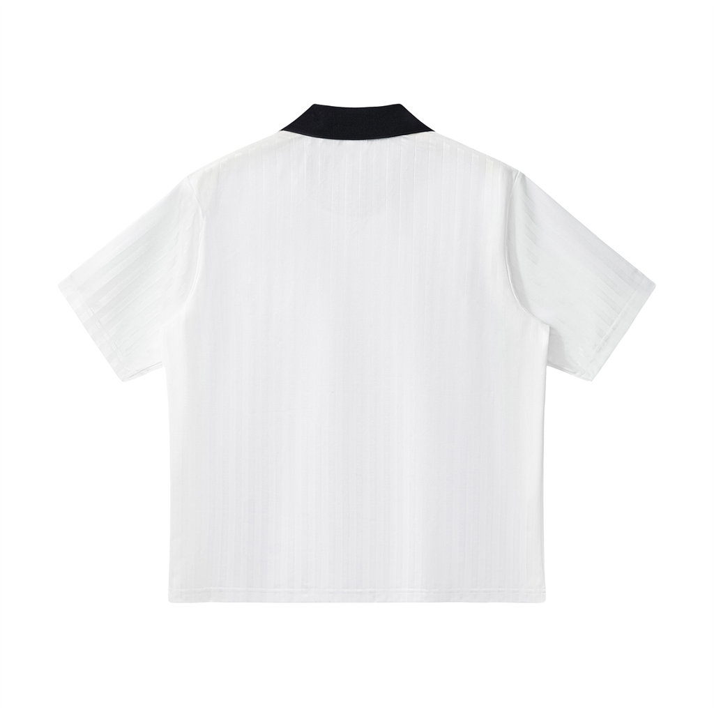 Unisex Contrast-Collar Striped Soccer Jersey gallery view