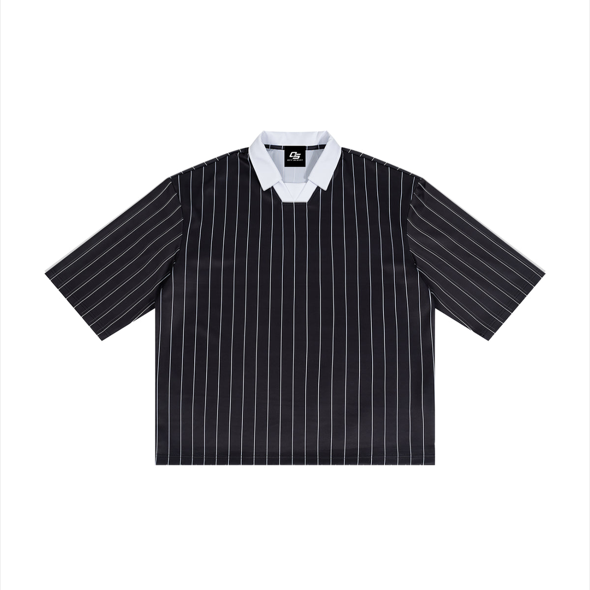 Unisex Pinstripe Collared Soccer Jersey