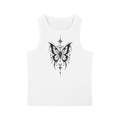 Celestial Butterfly Snow-Washed Women’s Tank Top - White front