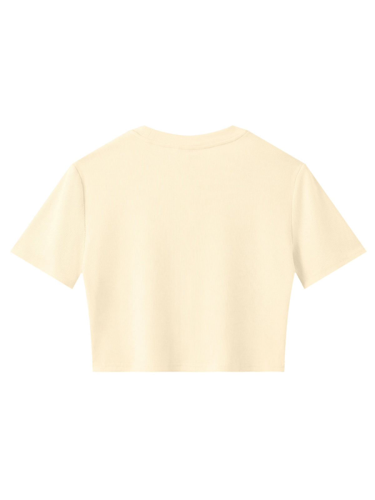 Women's Slim Ribbed Crop T-Shirt
