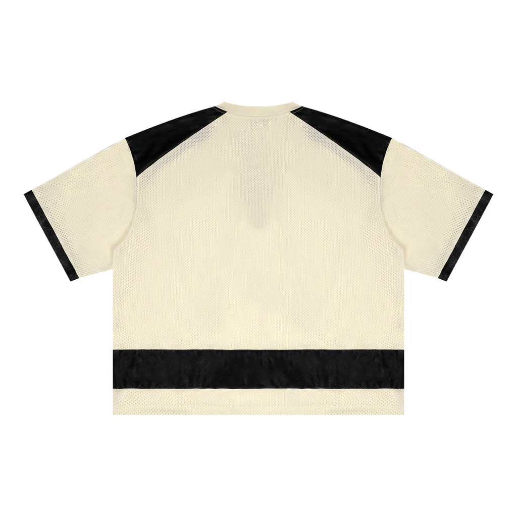 Unisex Raglan Sleeve Mesh Boxy T-Shirt