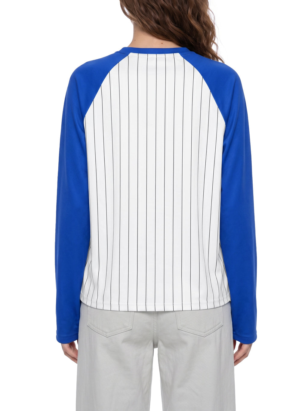 Unisex Striped Raglan Long Sleeve T-Shirt