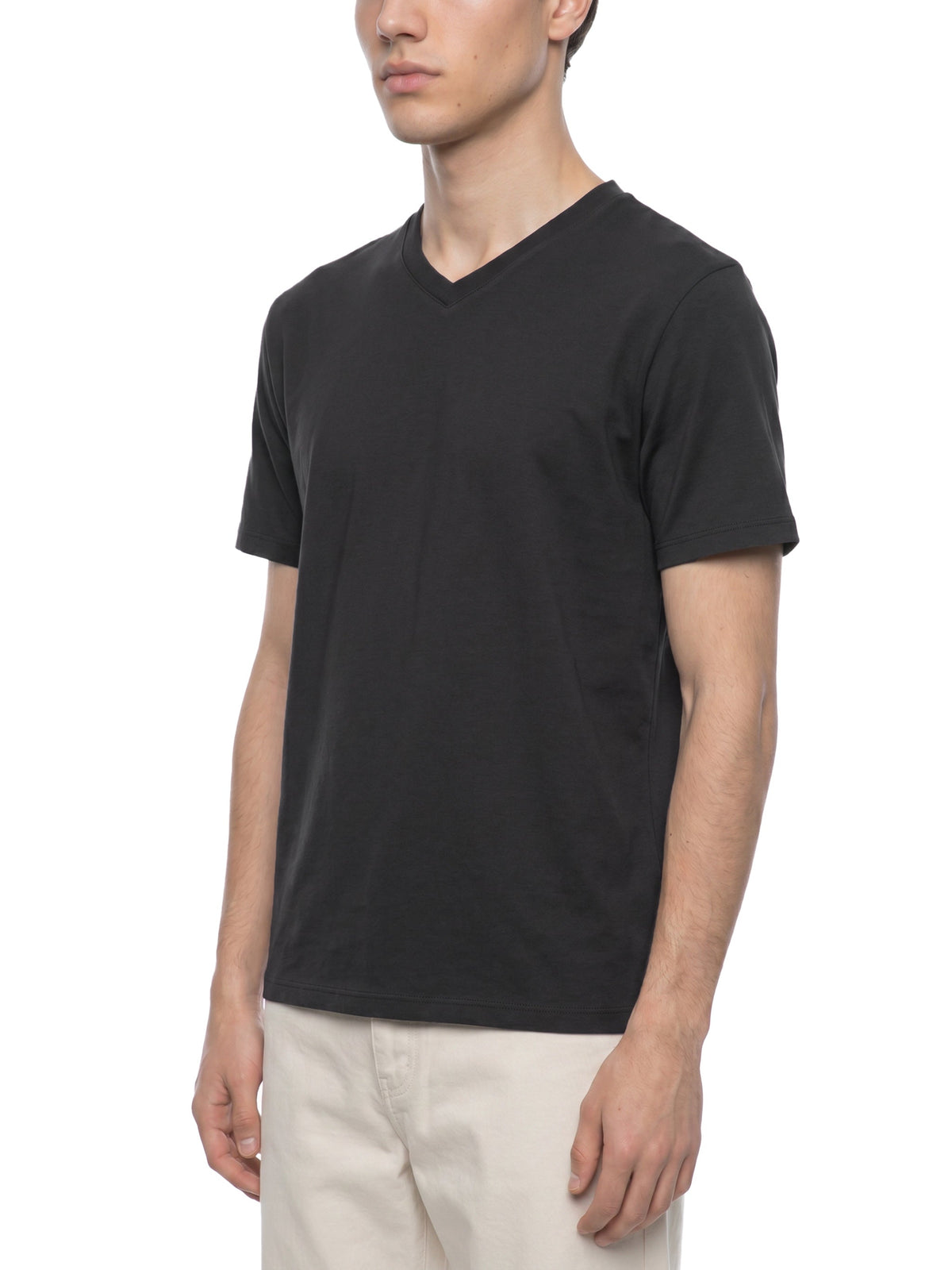 Men's Solid V-Neck T-Shirt