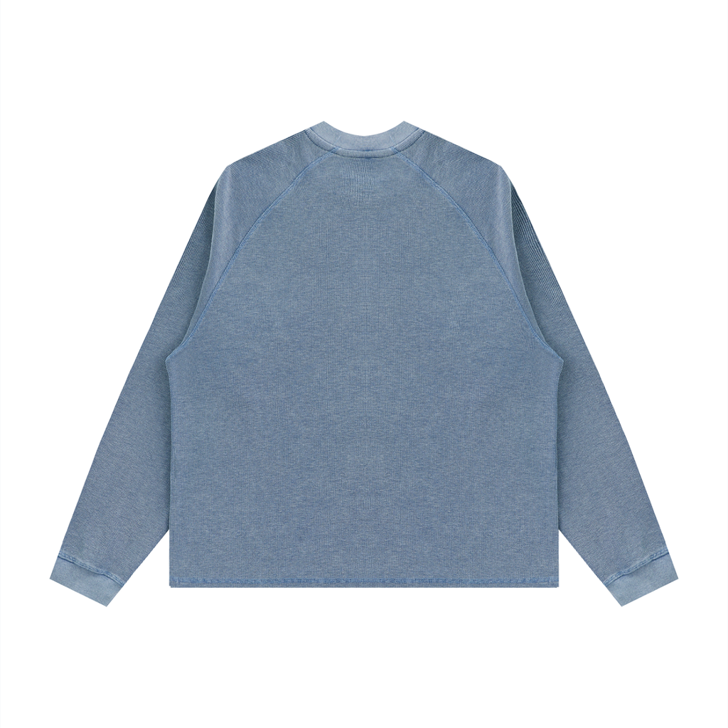 Unisex Vintage Wash Boxy Waffle T-Shirt
