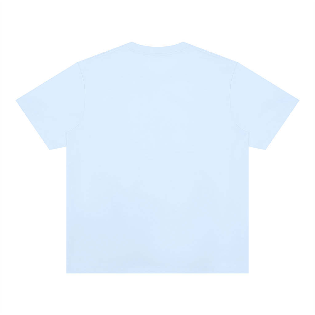 Sky Blue Unisex Heavyweight Sorona T-Shirt back product view