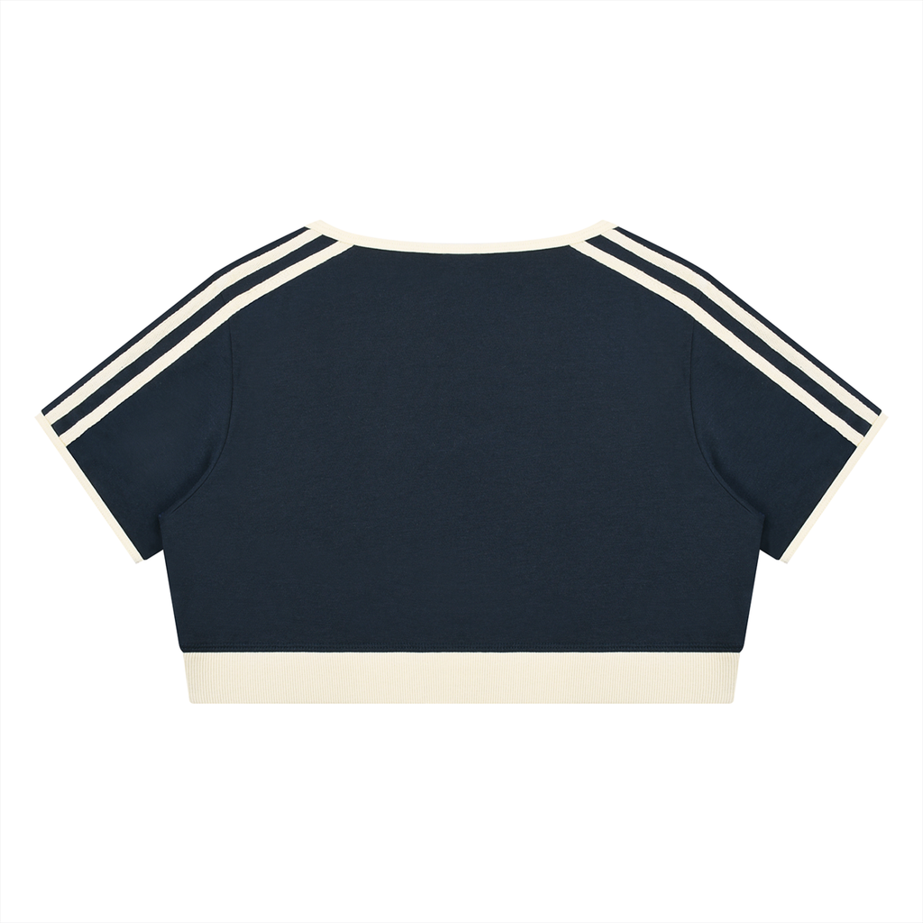 Women’s Color Block Crop T-Shirt