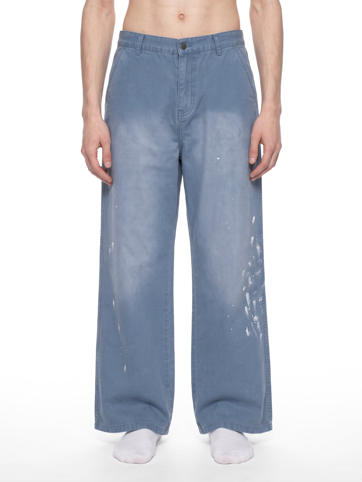 Men's Vintage Wash Splatter Denim Jeans