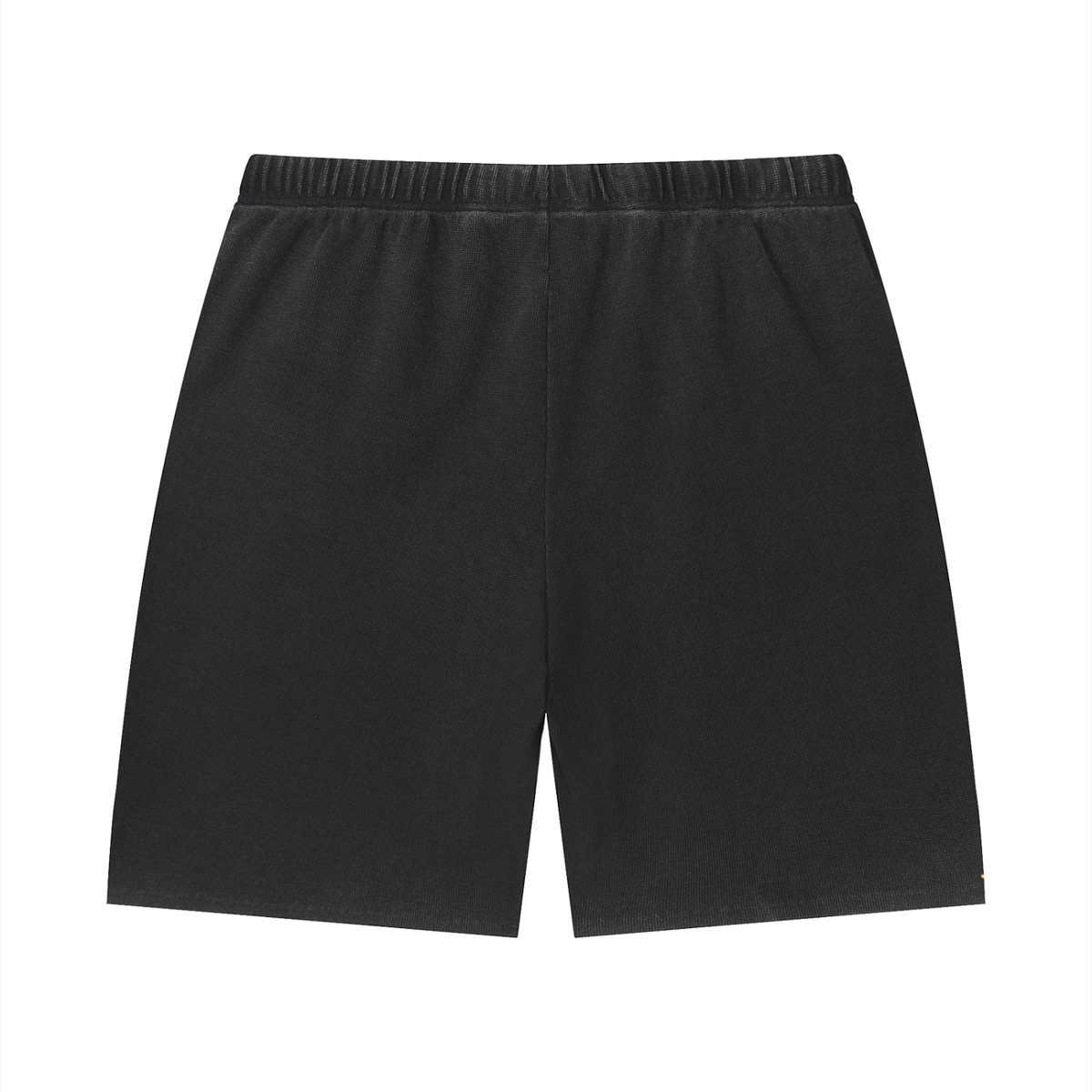 Unisex Vintage Wash Waffle Raw Hem Shorts