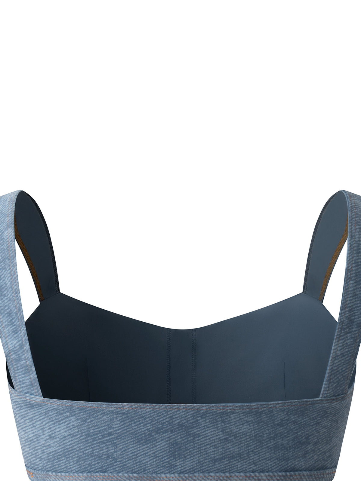 Women's Faux Denim Sports Bra