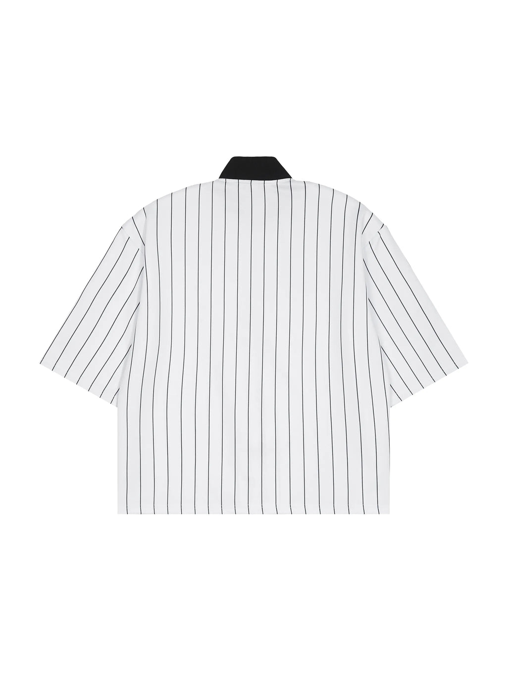 Unisex Striped Full-Zip Baseball Jersey