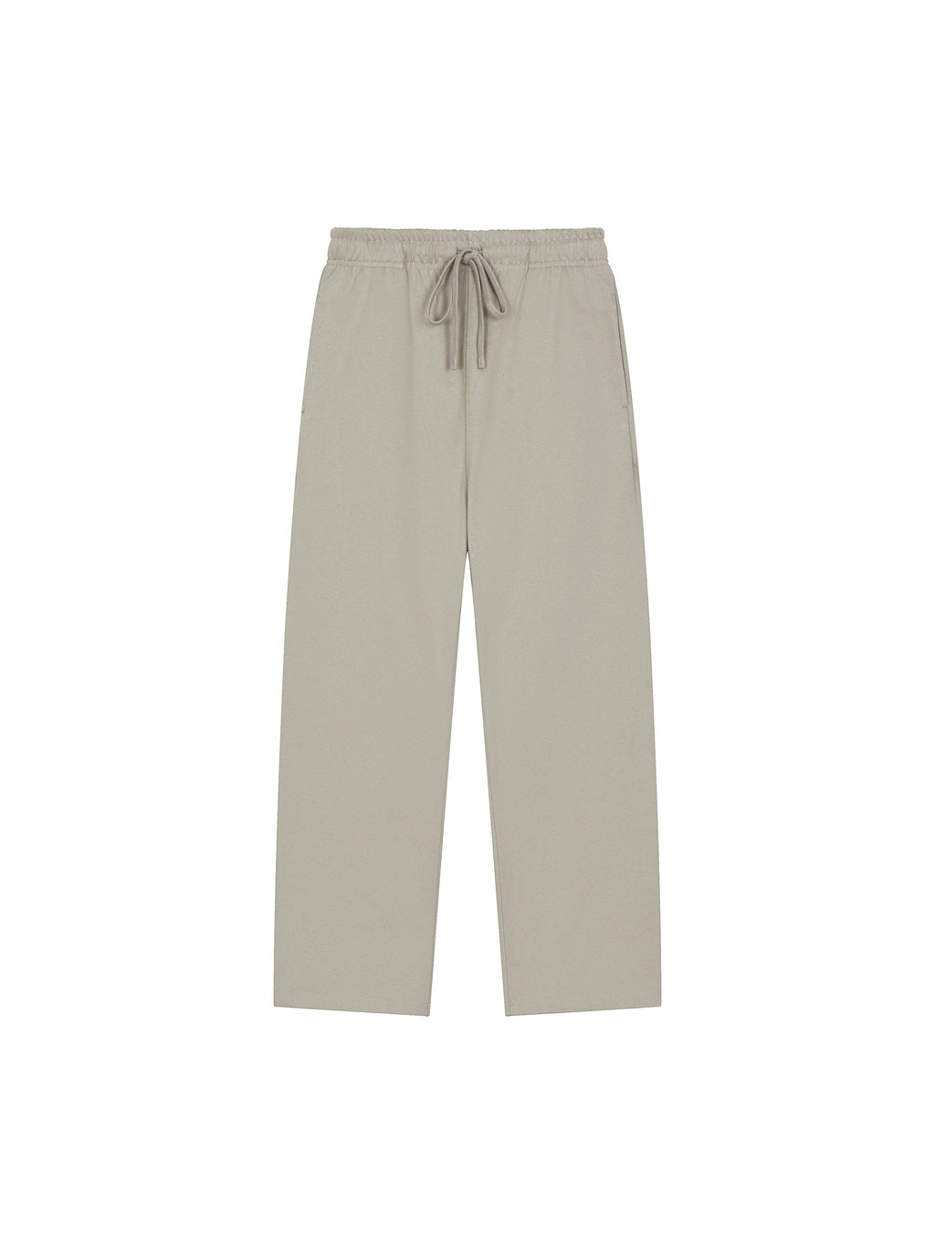 Solid Colour Straight-Leg Sweatpants