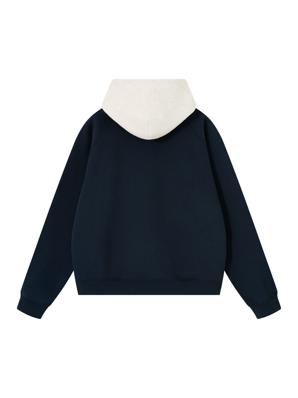 Unisex Fleece Raglan Color Block Hoodie