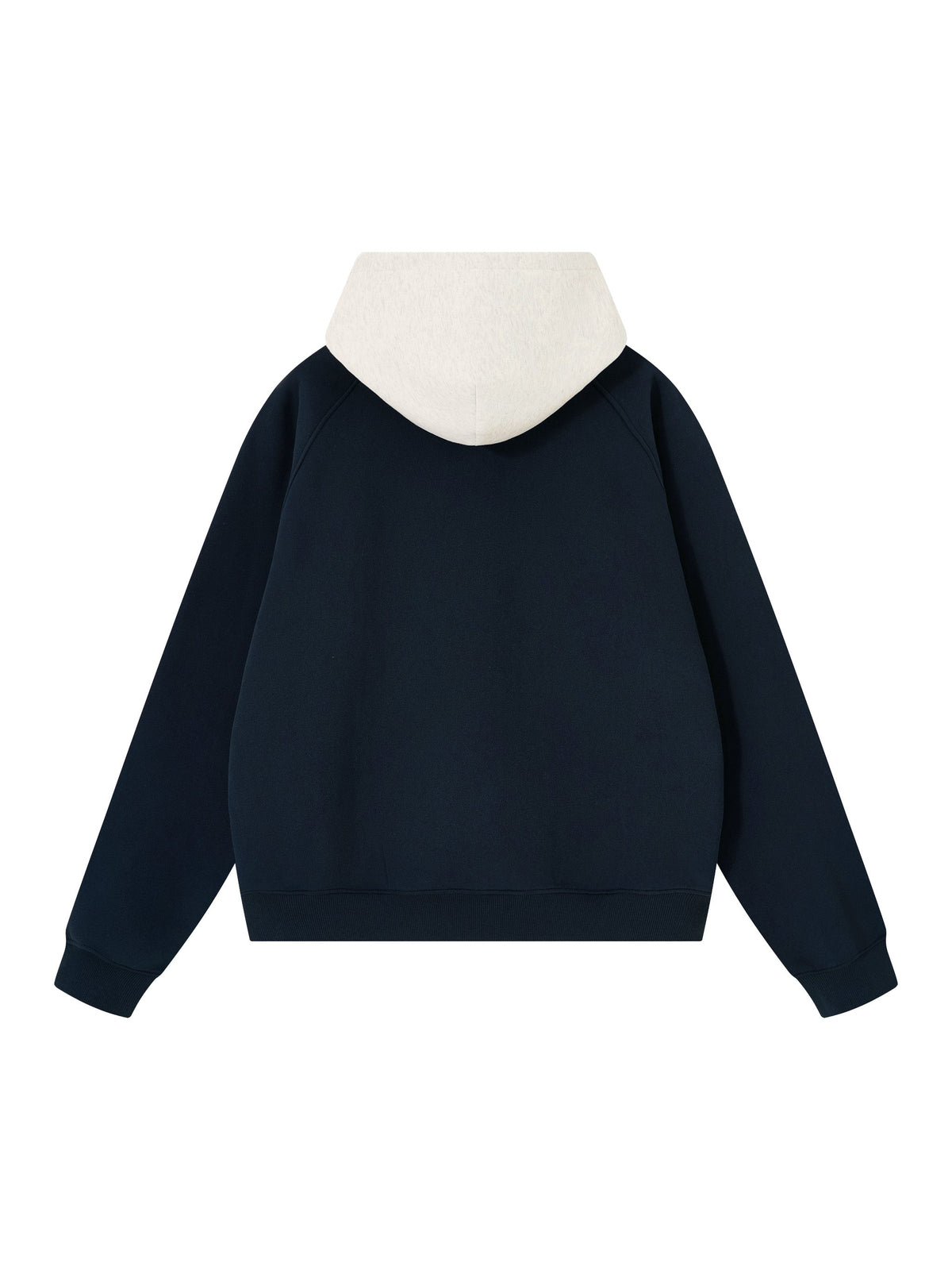 Unisex Fleece Raglan Color Block Hoodie