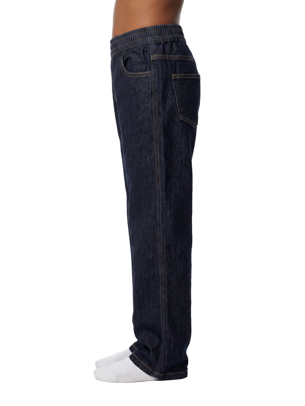 Kids' Straight-Leg Elastic-Waist Jeans