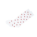 Girls 2 Pairs Knee High Red Heart Socks