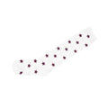 Star Knee High Socks Cotton Stocking White Pink