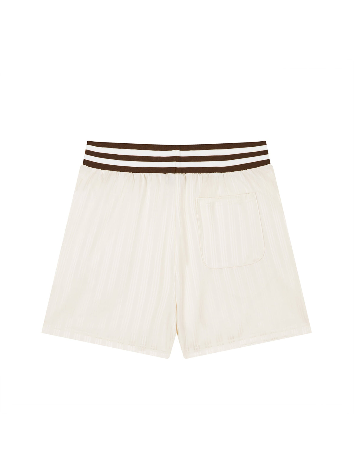 Unisex Striped Drawstring Shorts