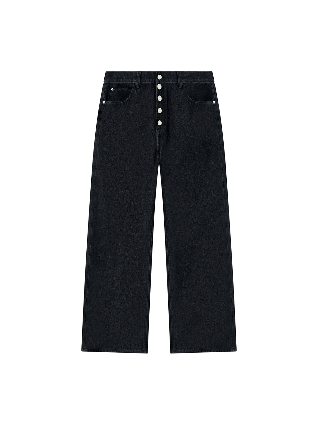 Men's Vintage Wash Wide Leg Denim Jeans