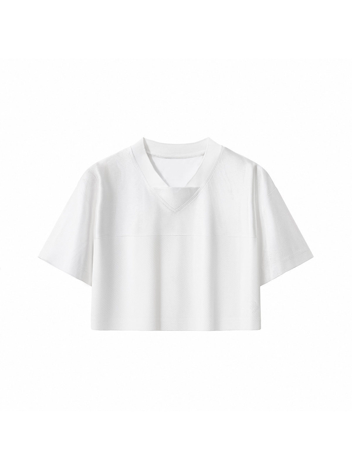 Women’s Cropped Paneled V-Neck Jersey