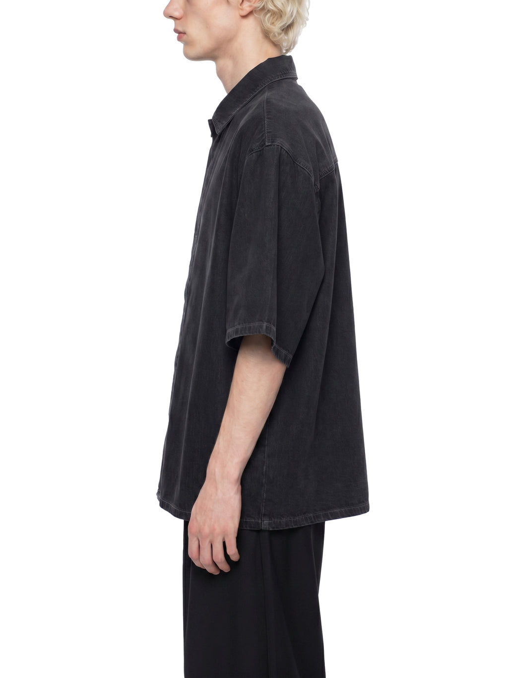 Unisex Vintage Wash Drop Shoulder Lyocell Shirt