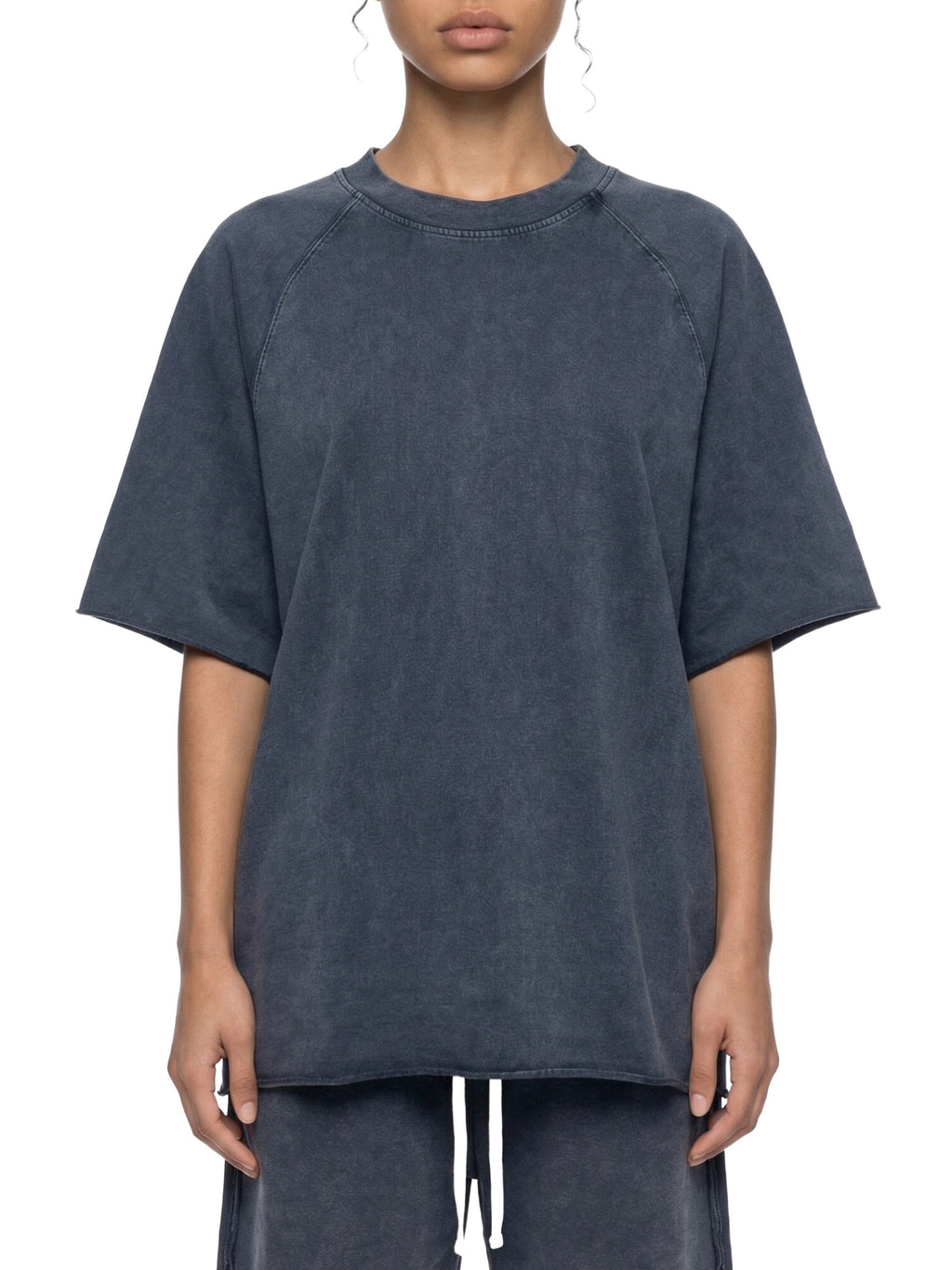 Unisex Mineral Wash Raw Edge T-Shirt