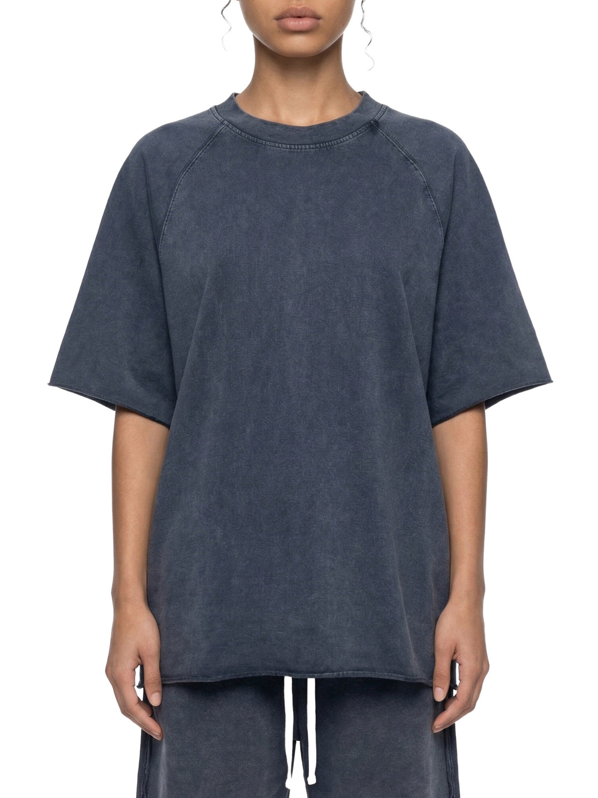 Unisex Mineral Wash Raw Edge T-Shirt