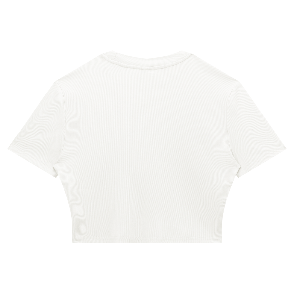 Women's Slim Ribbed Crop T-Shirt