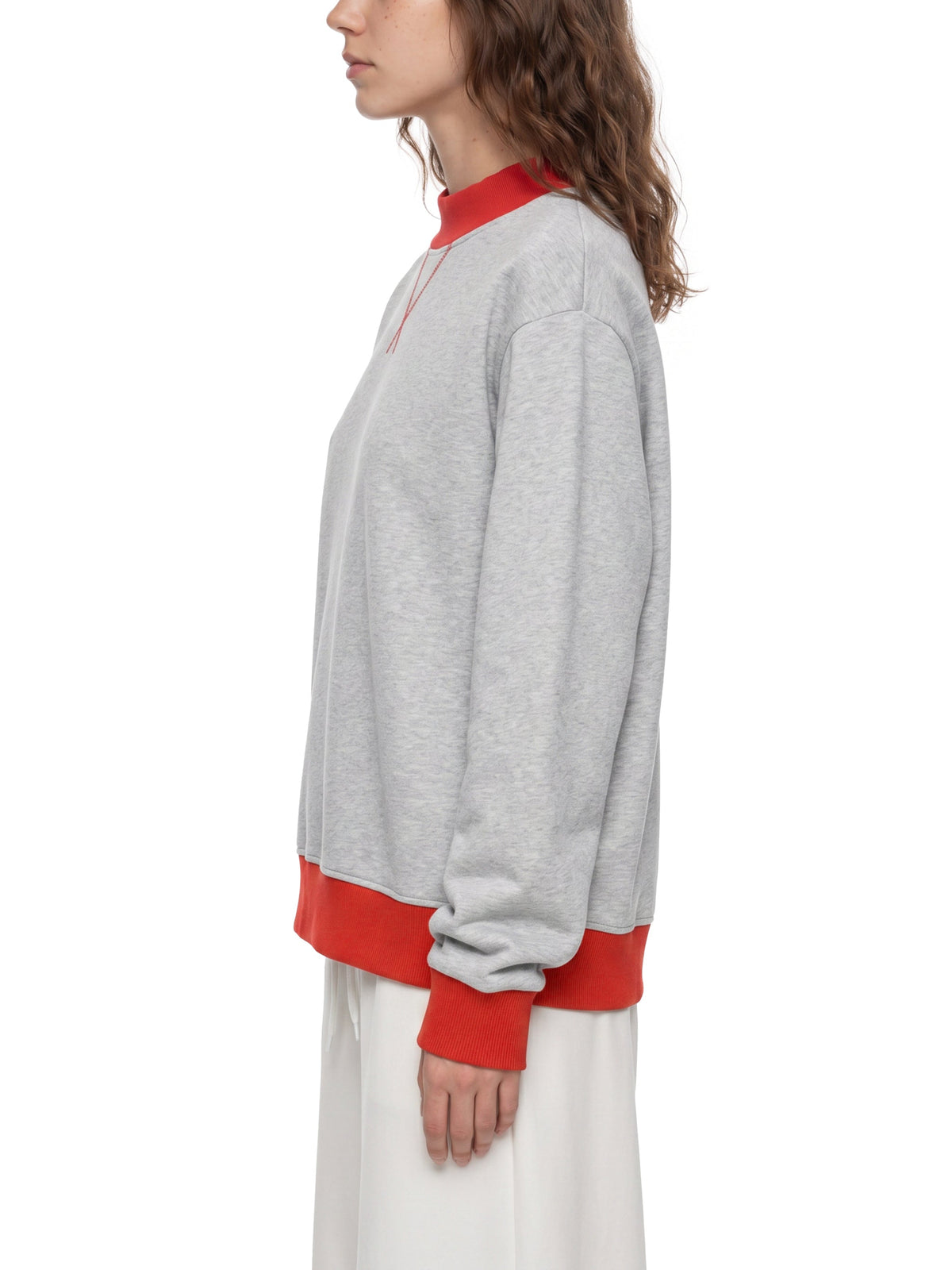 Women’s Mock Neck Crewneck Sweatshirt