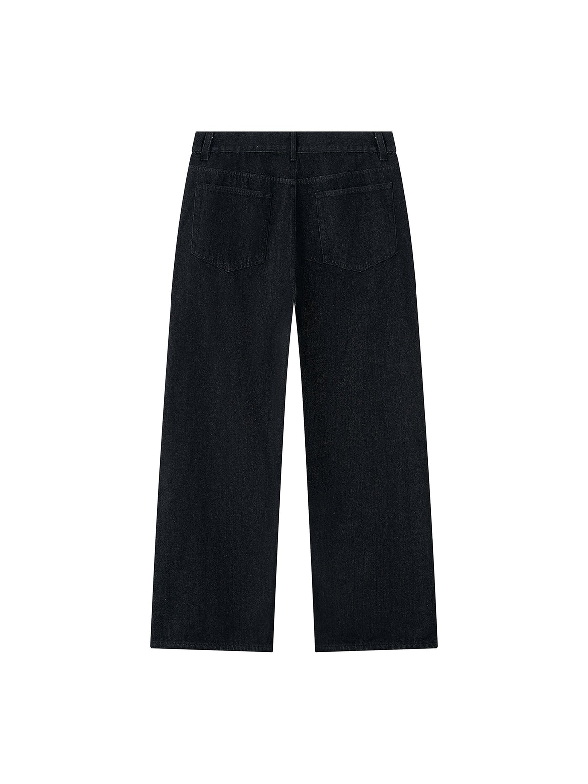 Men's Vintage Wash Wide Leg Denim Jeans