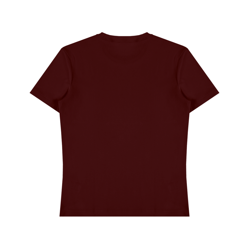 Jujube Red Unisex Heavyweight Cotton T-Shirt back product view