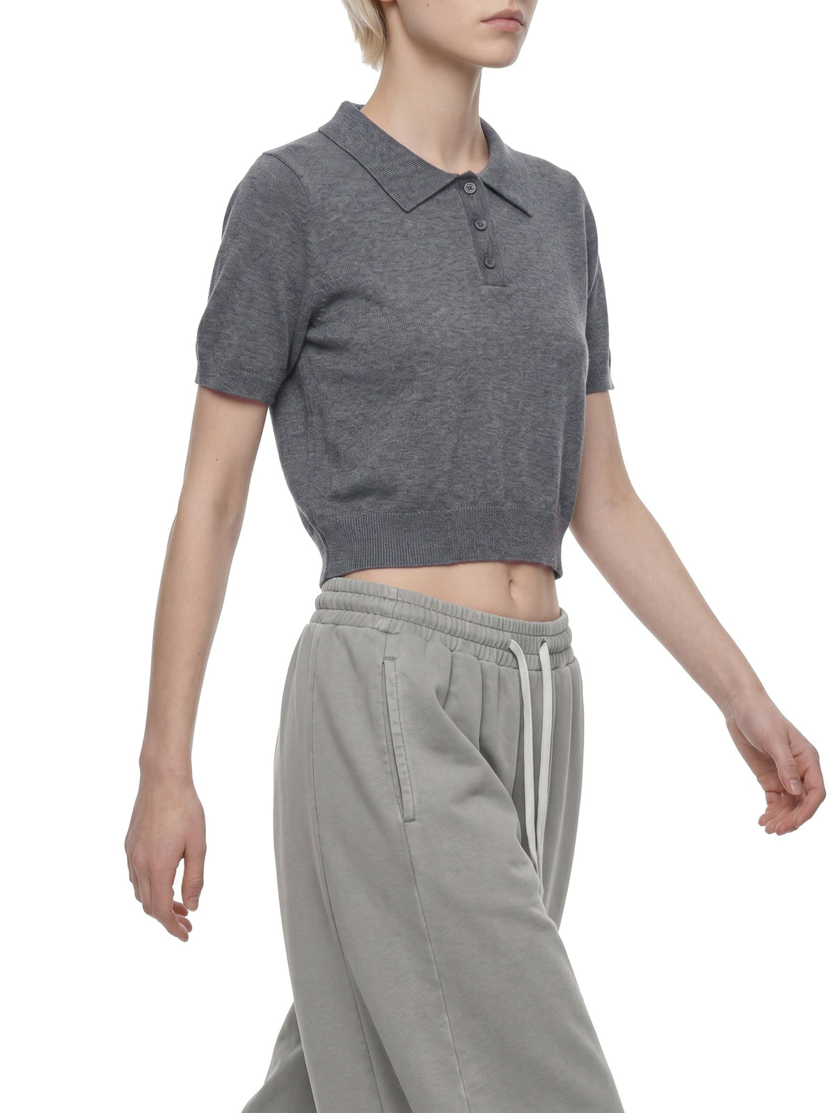 Women’s Knit Cotton Polo Shirt