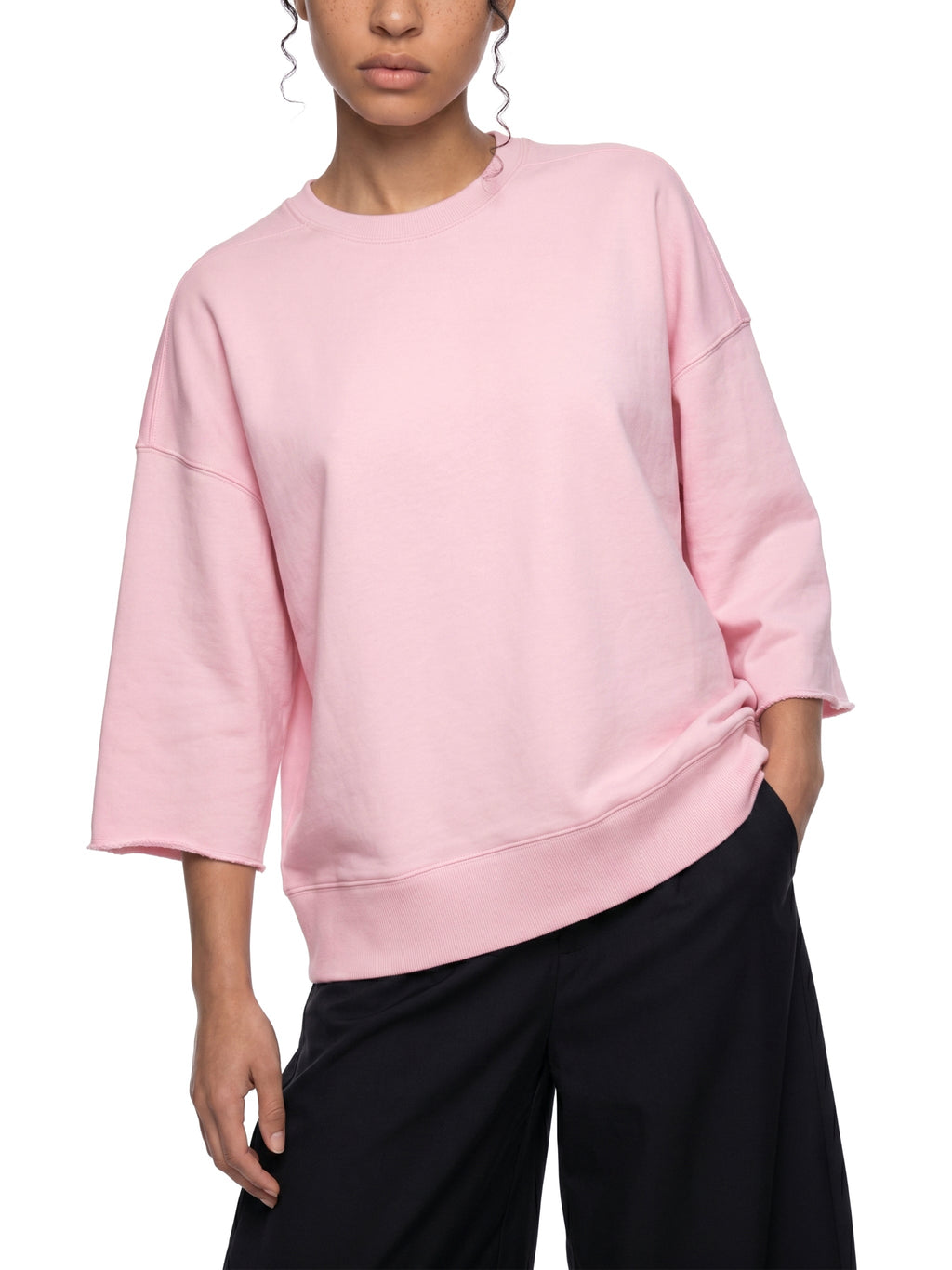 Unisex Mineral Wash Boxy Raw Edge T-Shirt