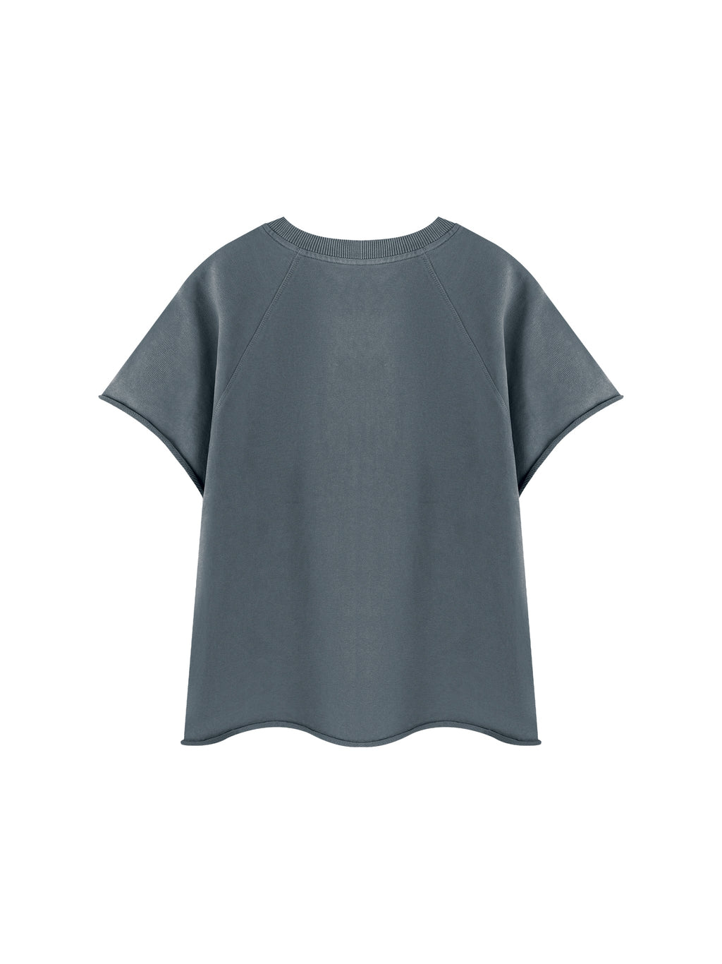 Unisex Vintage Wash Raw Edge Boxy T-Shirt