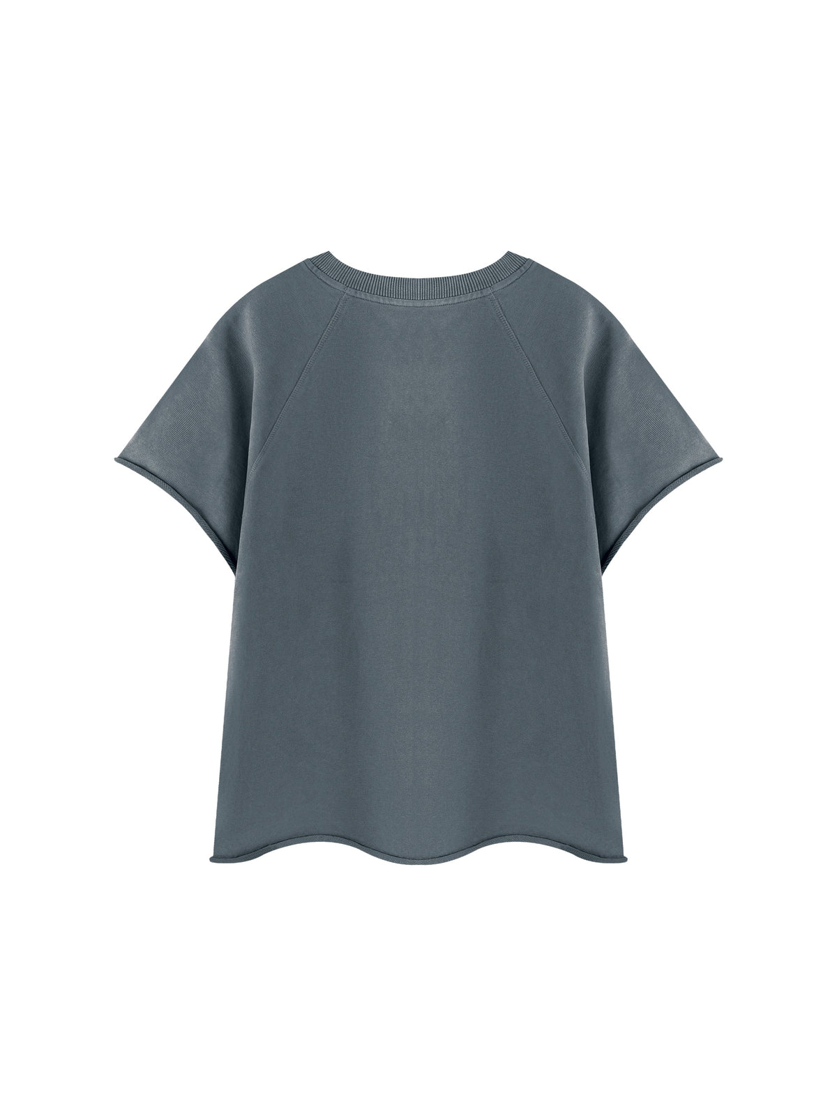 Unisex Vintage Wash Raw Edge Boxy T-Shirt
