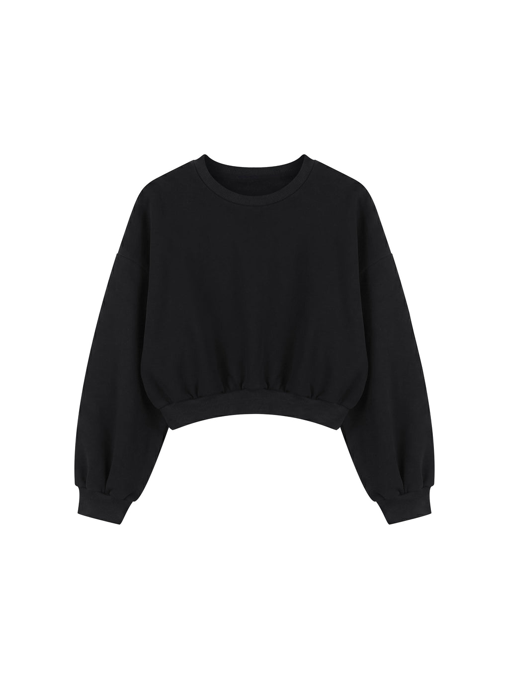 Women's Boxy Cropped Crewneck Sweatshirt