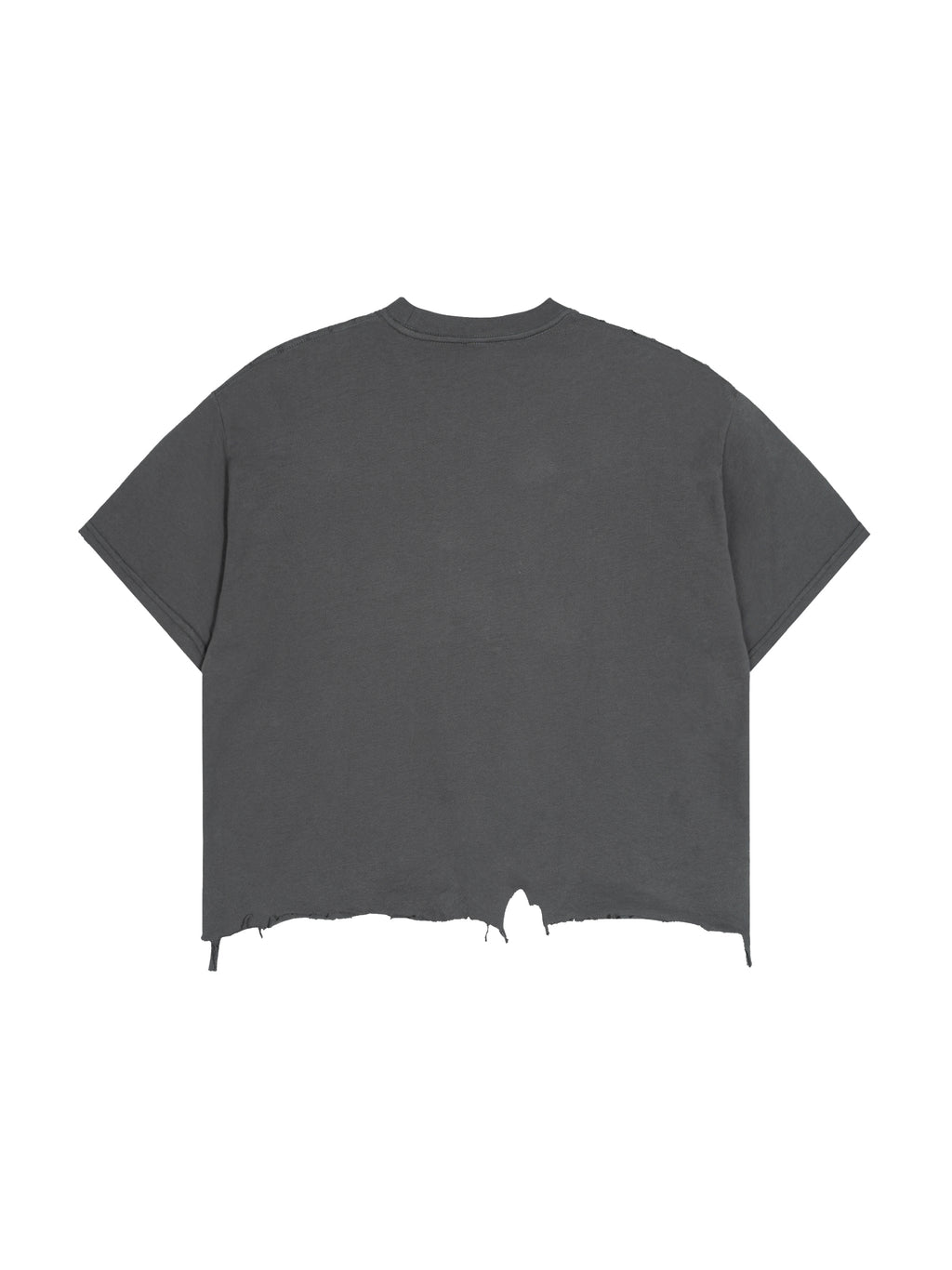Unisex Vintage-Wash Boxy Distressed-Hem T-Shirt gallery view