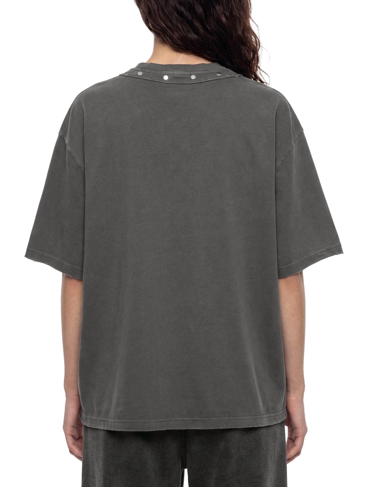 Unisex Washed Boxy Studded T-Shirt