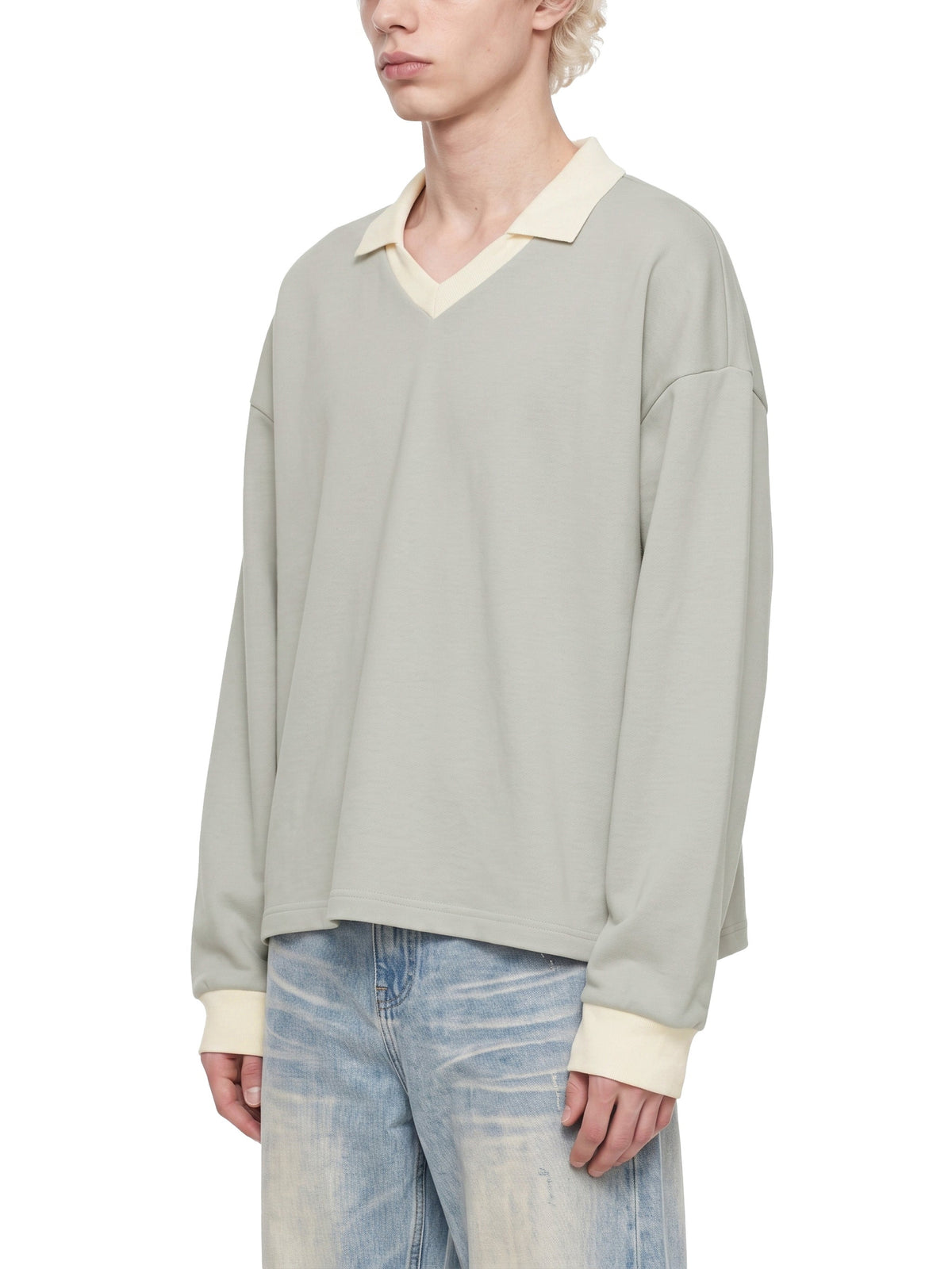Unisex Color Block Long Sleeve Sweatshirt