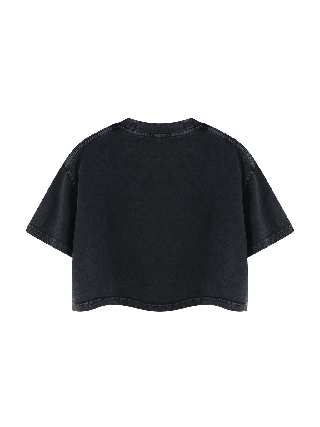 Women's Mineral Wash Cotton Crop T-Shirt