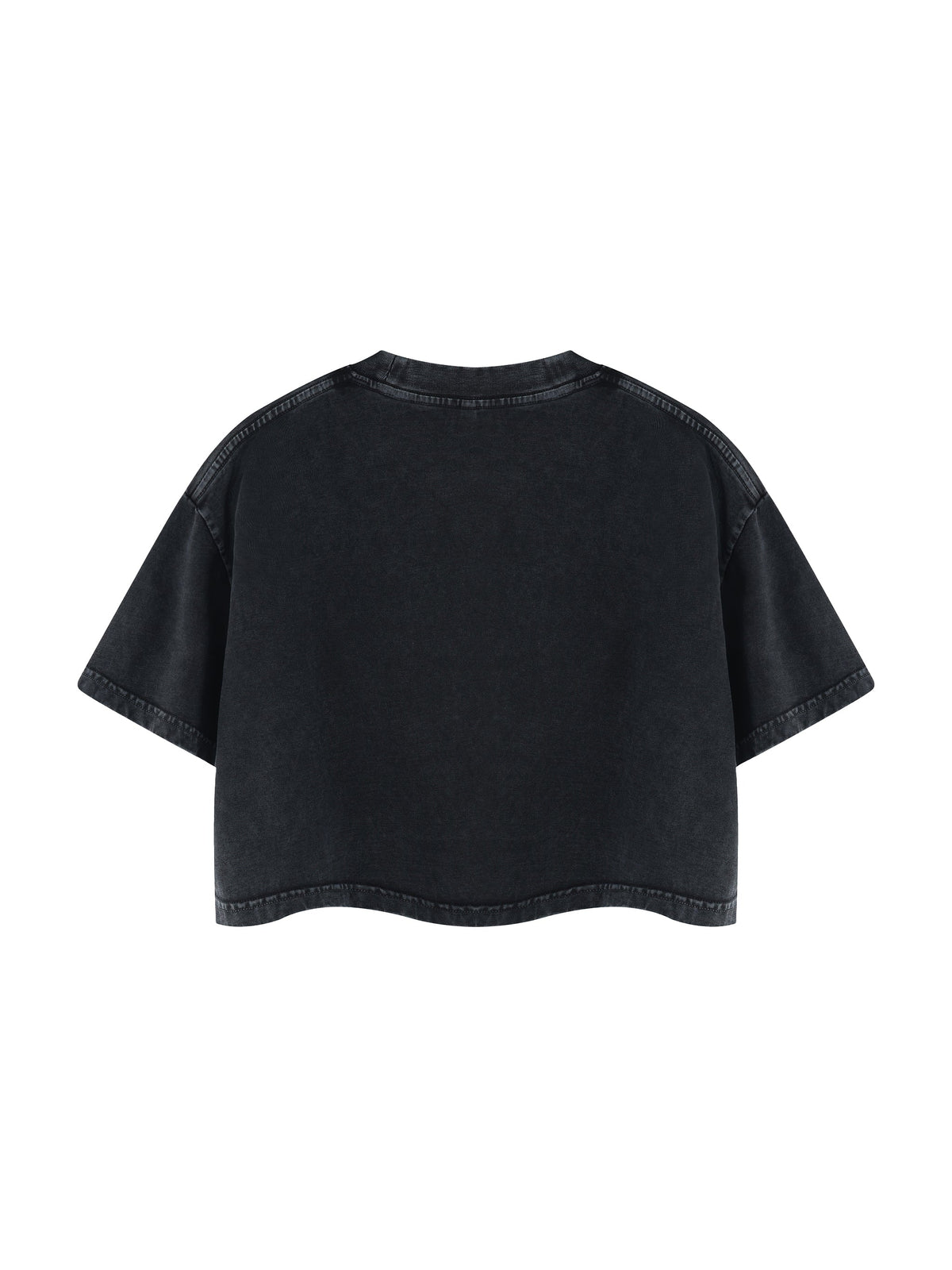 Women's Mineral Wash Cotton Crop T-Shirt