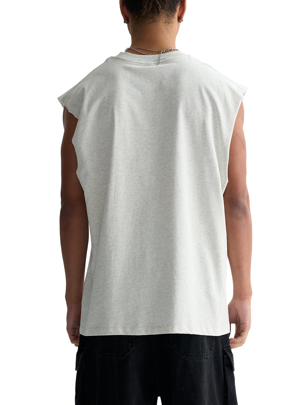 Unisex Raw-Edge Cotton Tank Top