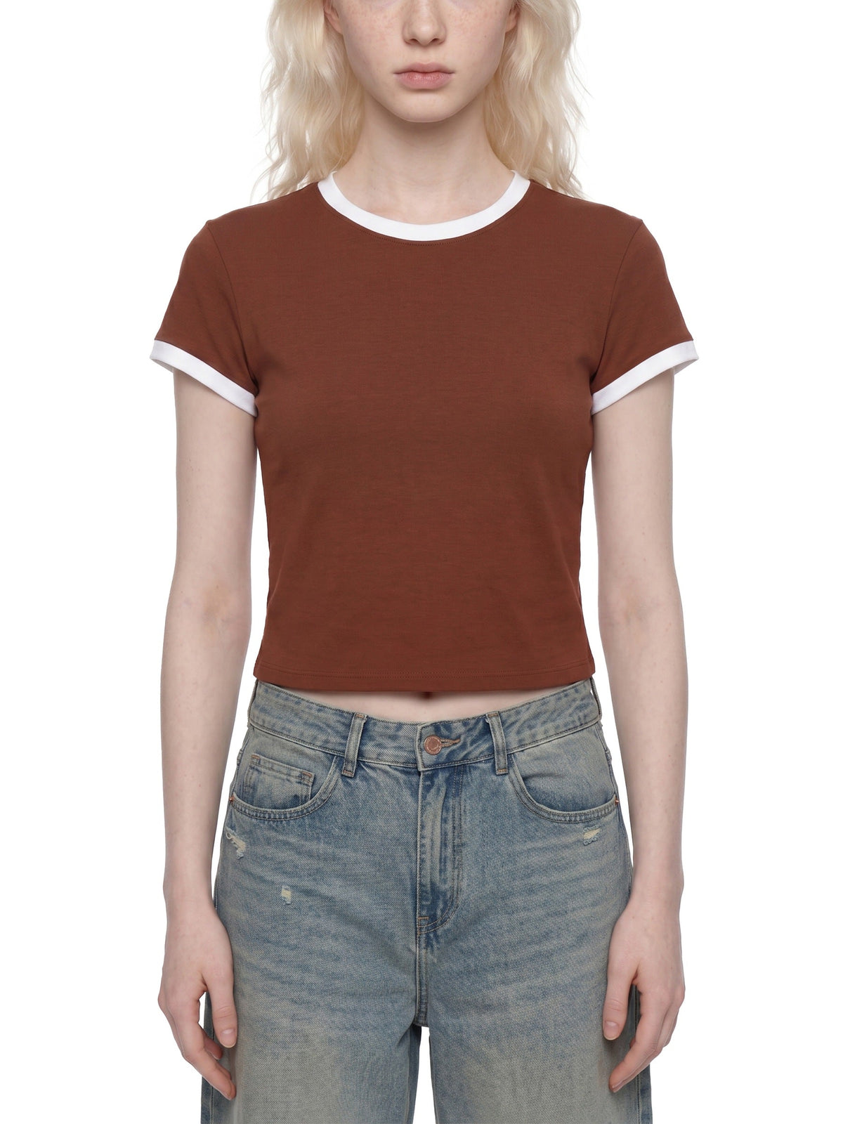 Women's Slim Color Block T-Shirt