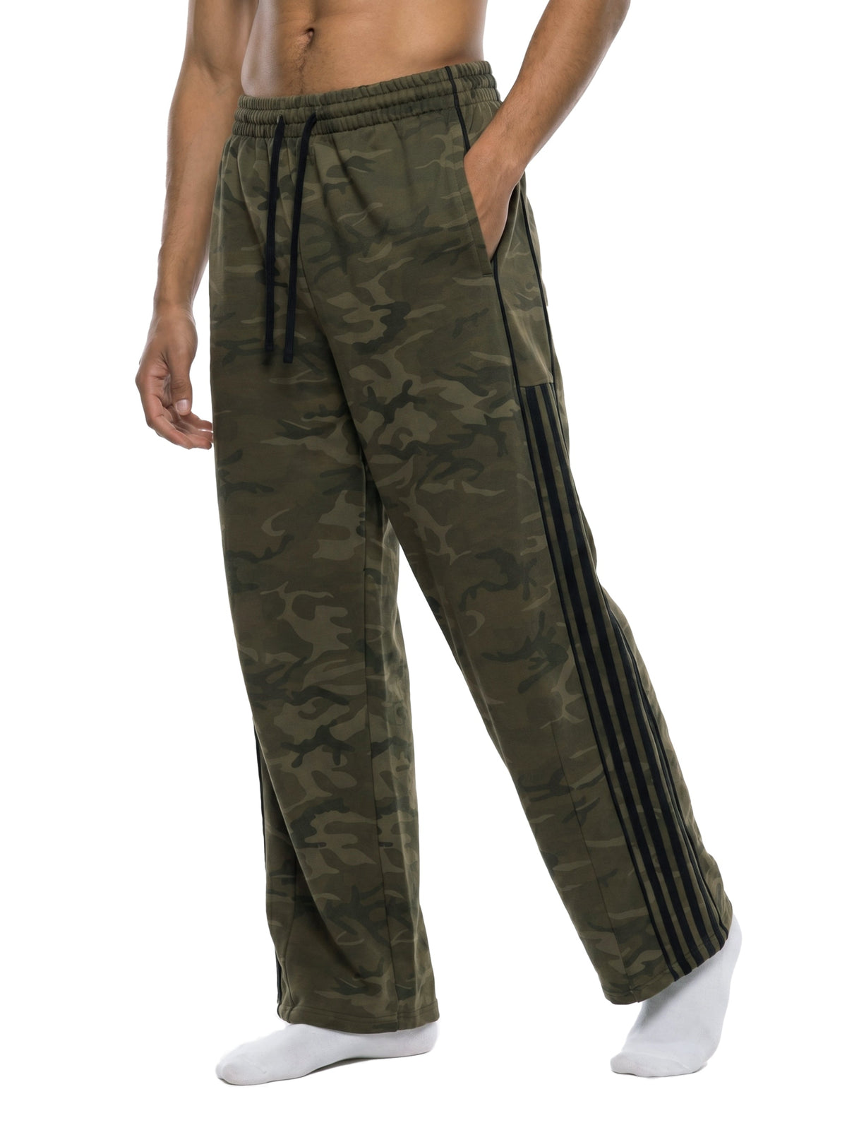 Unisex Camo Wide Leg Sweatpants
