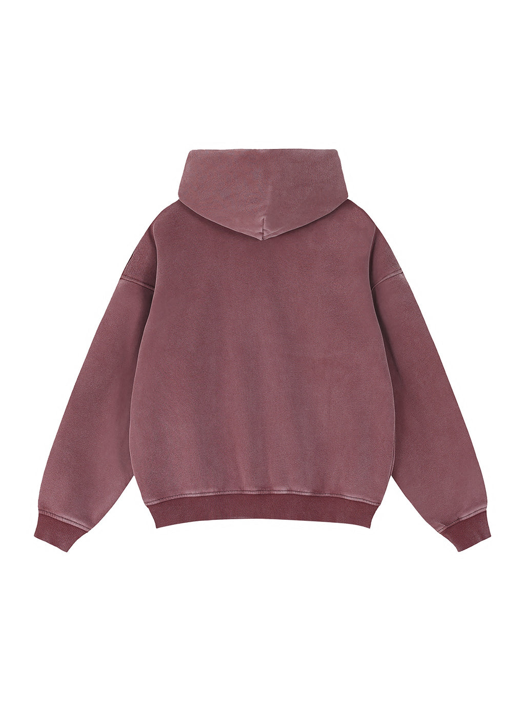 Zip-Through Boxy Fleece Hoodie