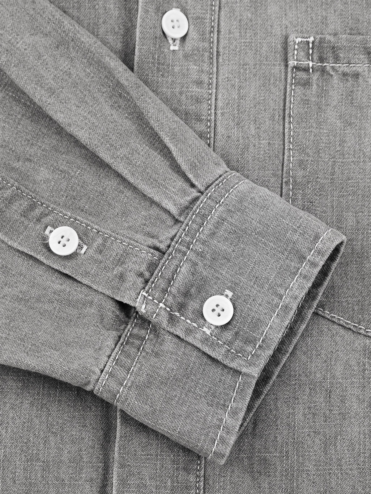 Unisex Vintage Wash Denim Shirt