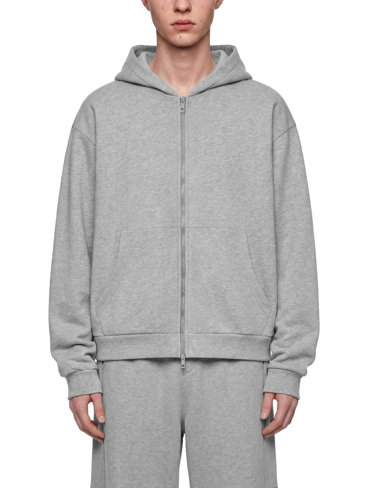 Unisex Drop Shoulder Full Zip Hoodie – product view 8
