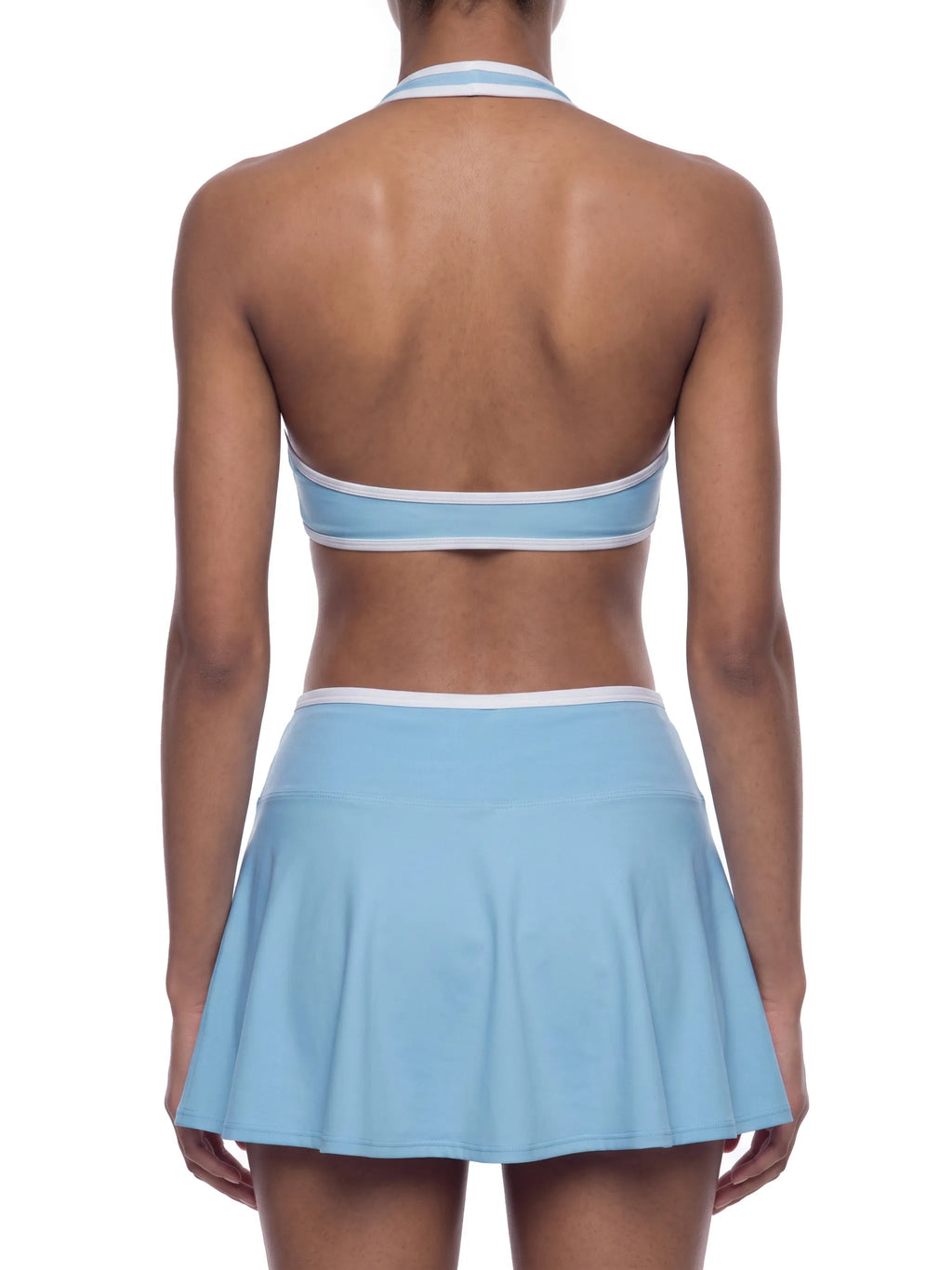 Women's Halter Color Block Yoga Sports Bra