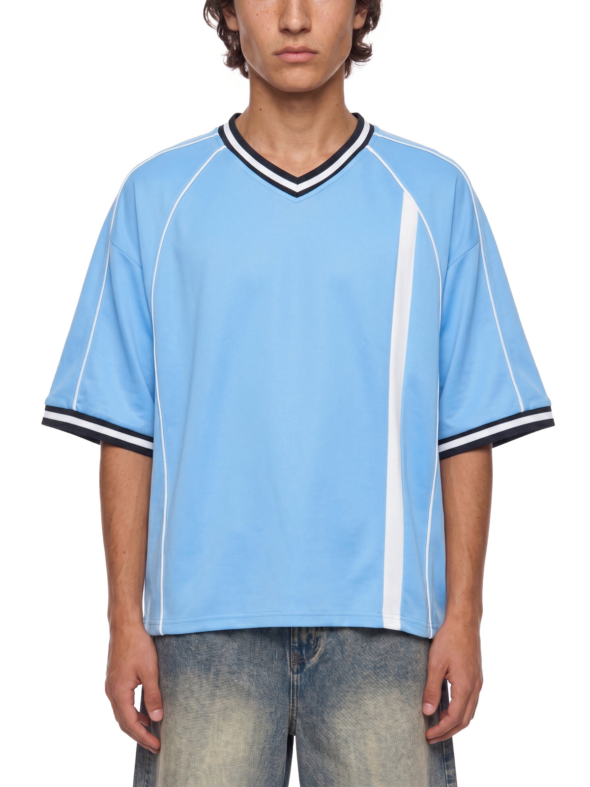 Unisex Boxy V-Neck Soccer Jersey