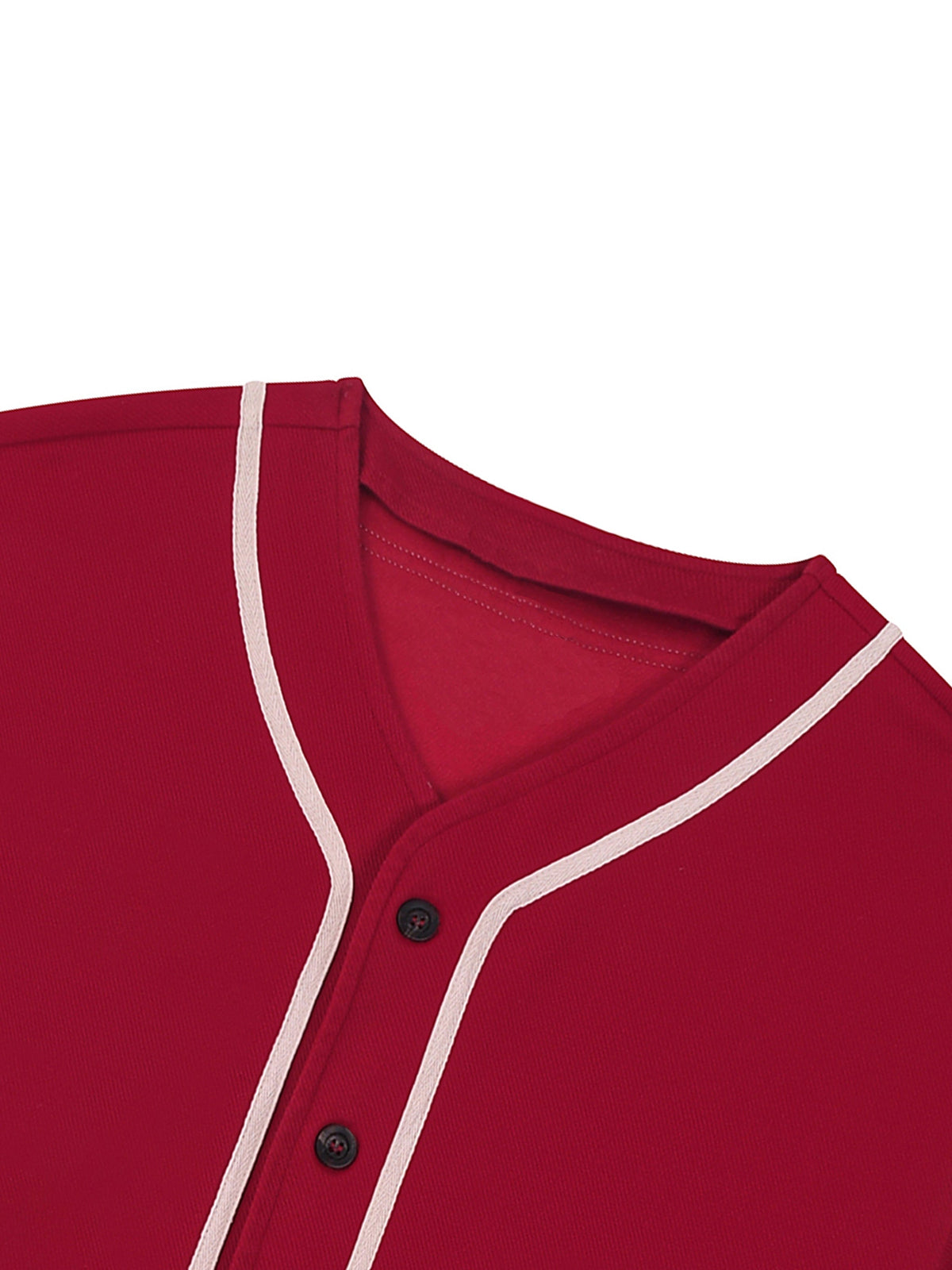 Unisex Contrast Piped Button-Up Jersey gallery view
